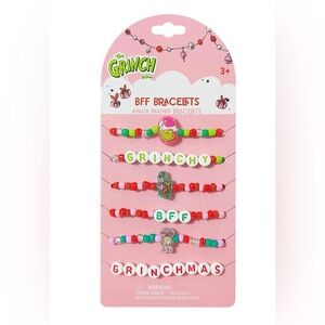 The GRINCH Colorful Beaded Kids Bracelet Set NEW